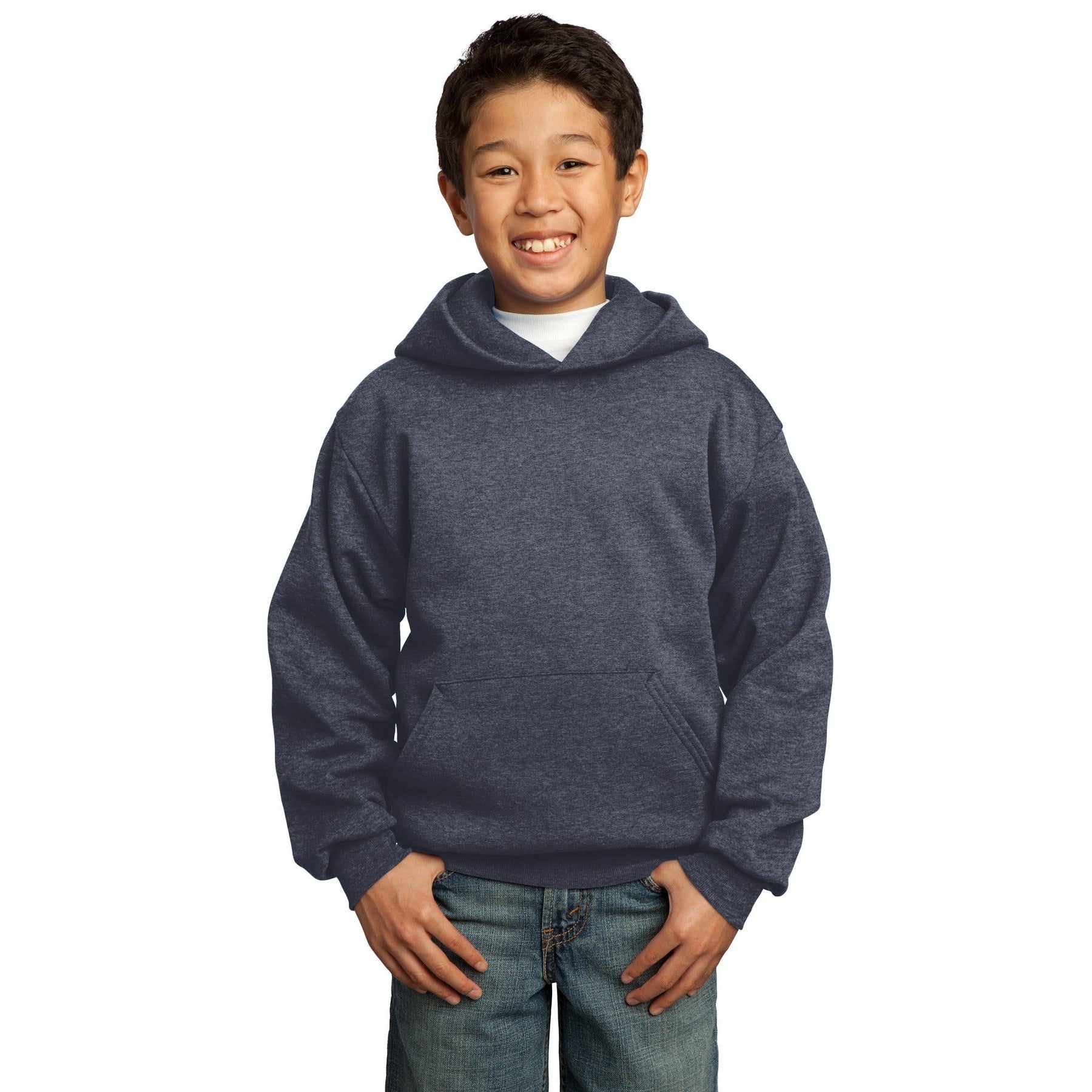Port & Company-Port & Company® - Youth Core Fleece Pullover Hooded Sweatshirt. PC90YH-MedTech-11